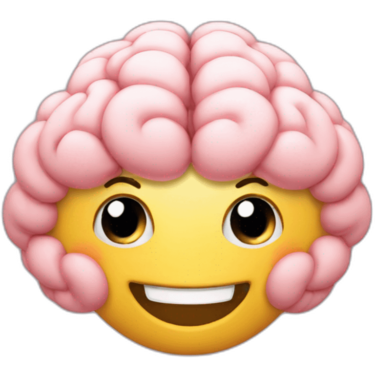 happyu brain emoji