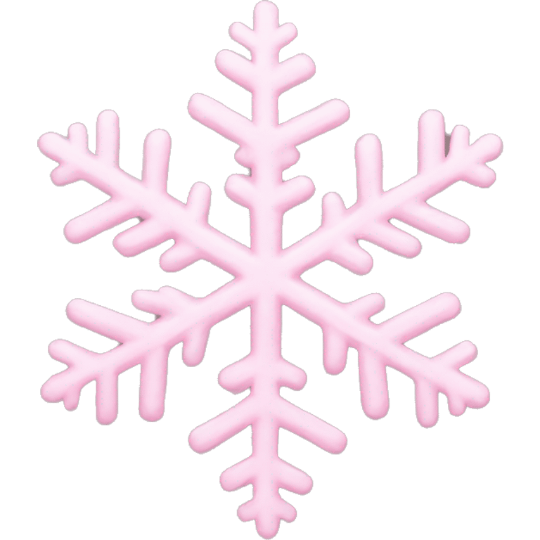 pastel pink snowflake  emoji