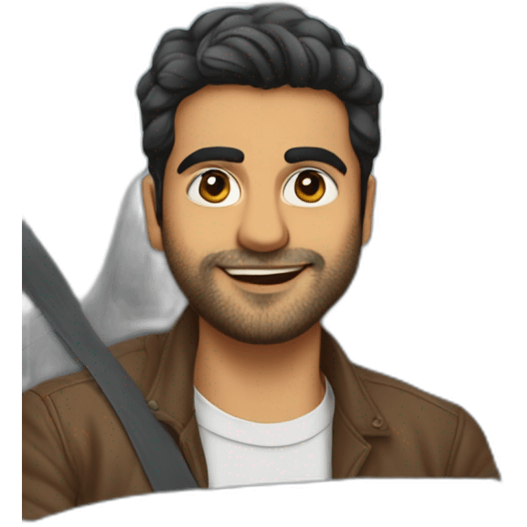 Mayank chitra in car emoji