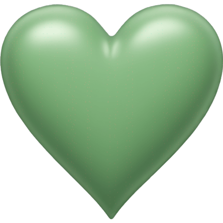 sage green heart emoji