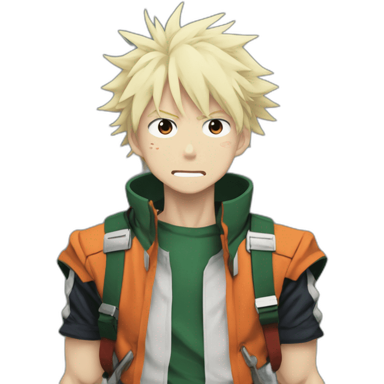 Bakugo my hero academia neutral emoji