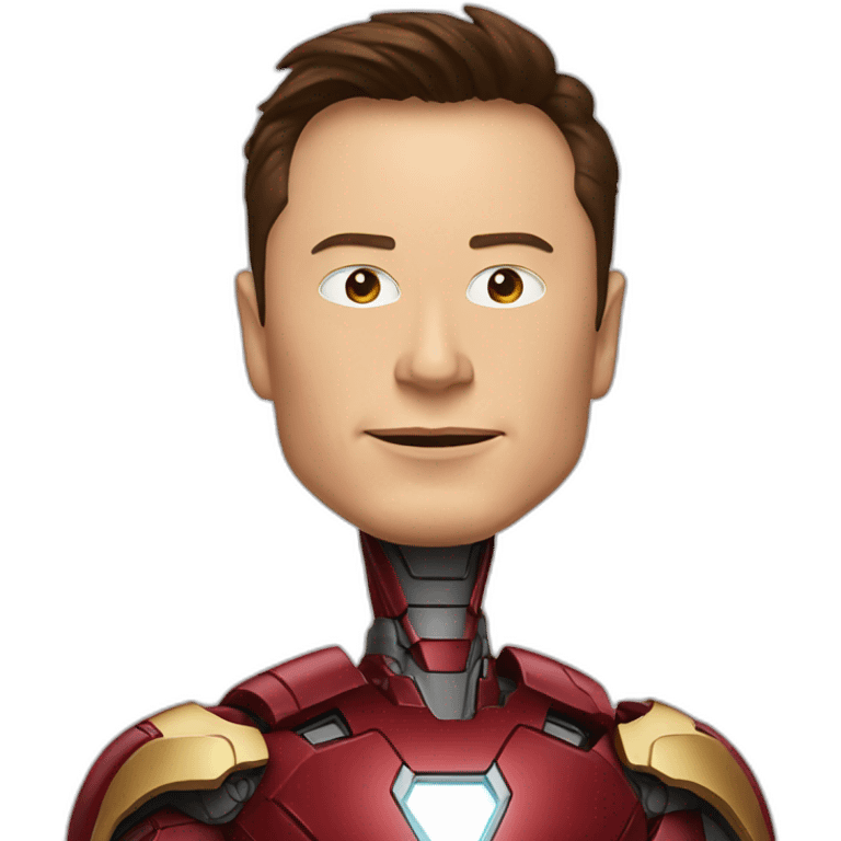 Elon musk as ironman emoji