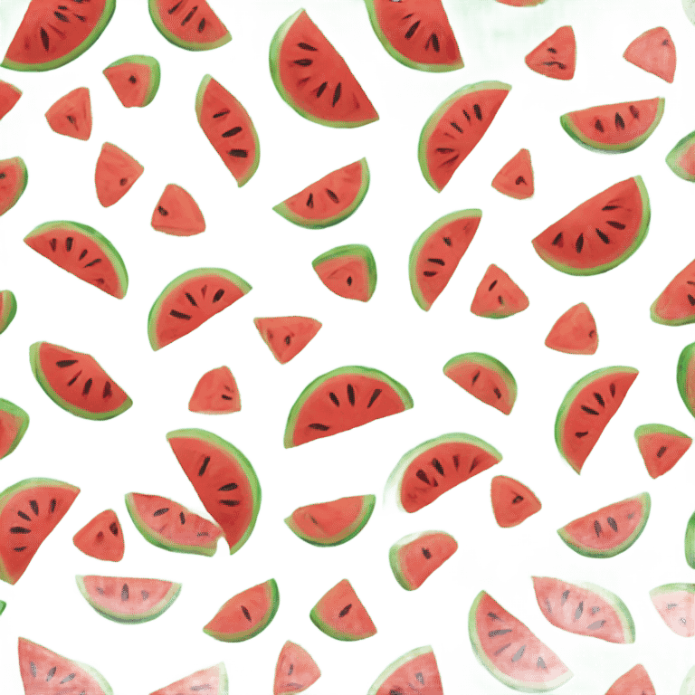 Angry watermelon emoji