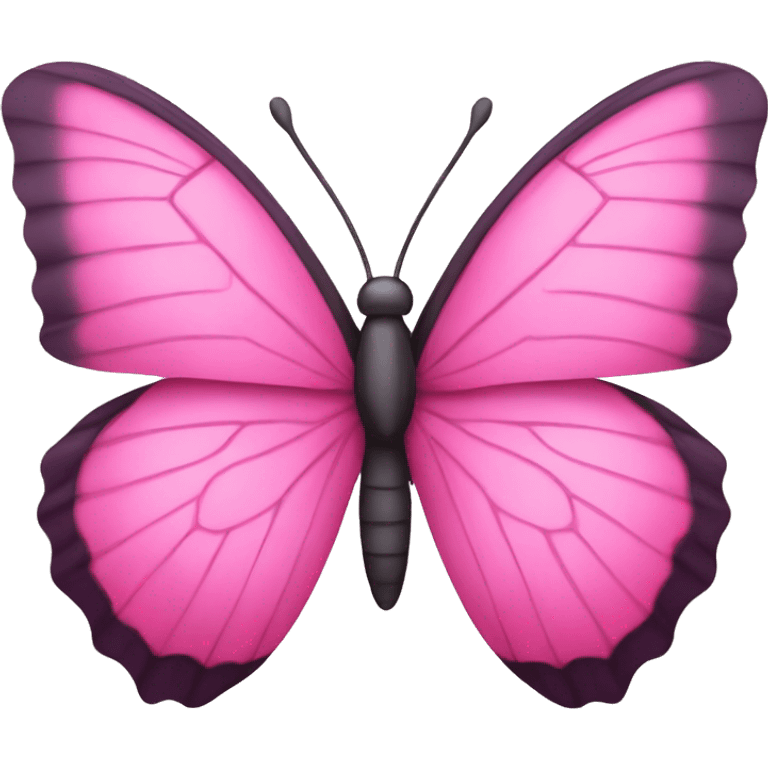 Pink butterfly emoji