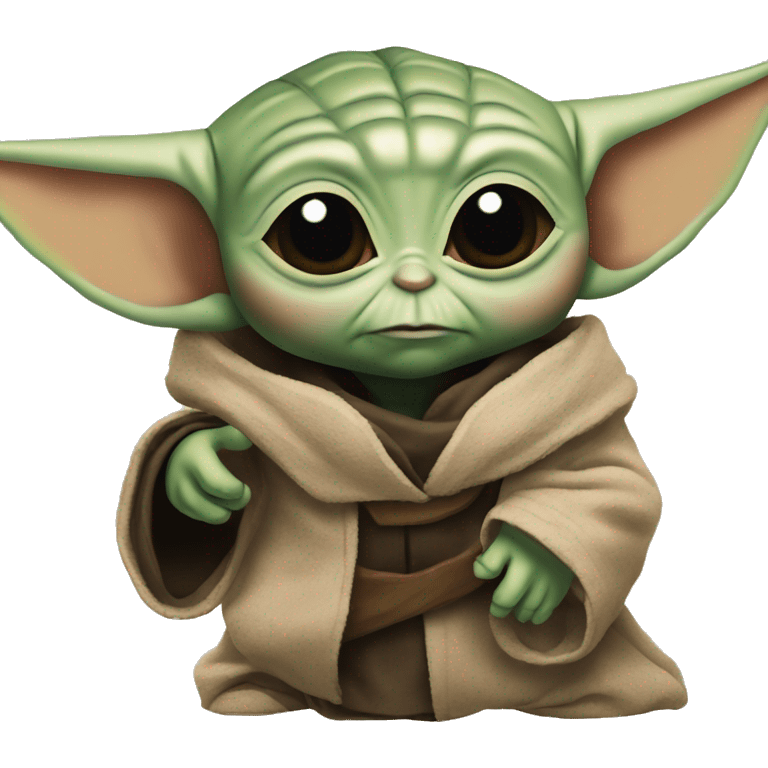 Baby Yoda in The Mandalorian emoji