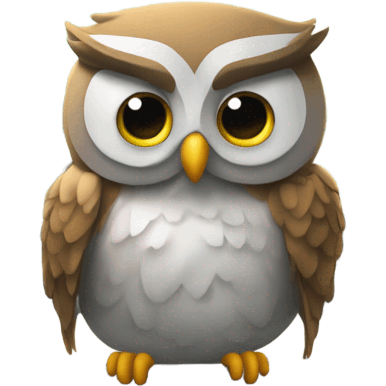 Owl in a car emoji