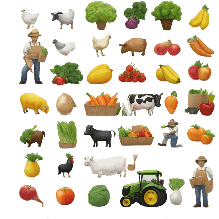 Marketing on a farm emoji