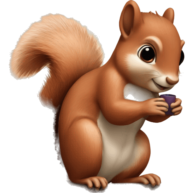 squirrel in love  emoji