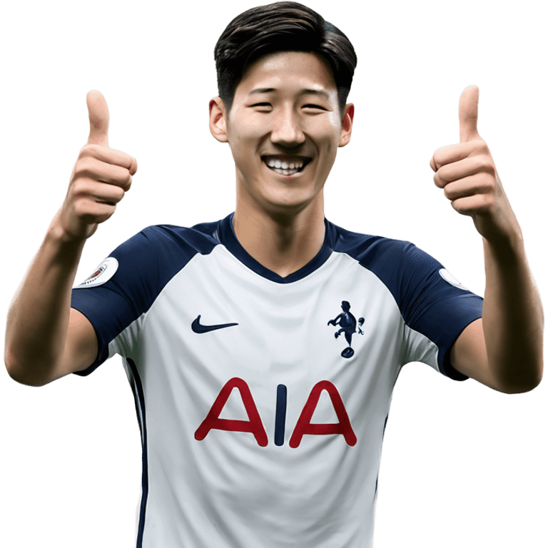 Son Heung-min spurs with thumbs up emoji