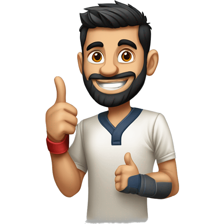 rVirat kohli with cool batting stylef:https://png.pngtree.com/png-vector/20230918/ourmid/pngtree-man-in-shirt-smiles-and-gives-thumbs-up-to-show-approval-png-image_10094381.png  emoji