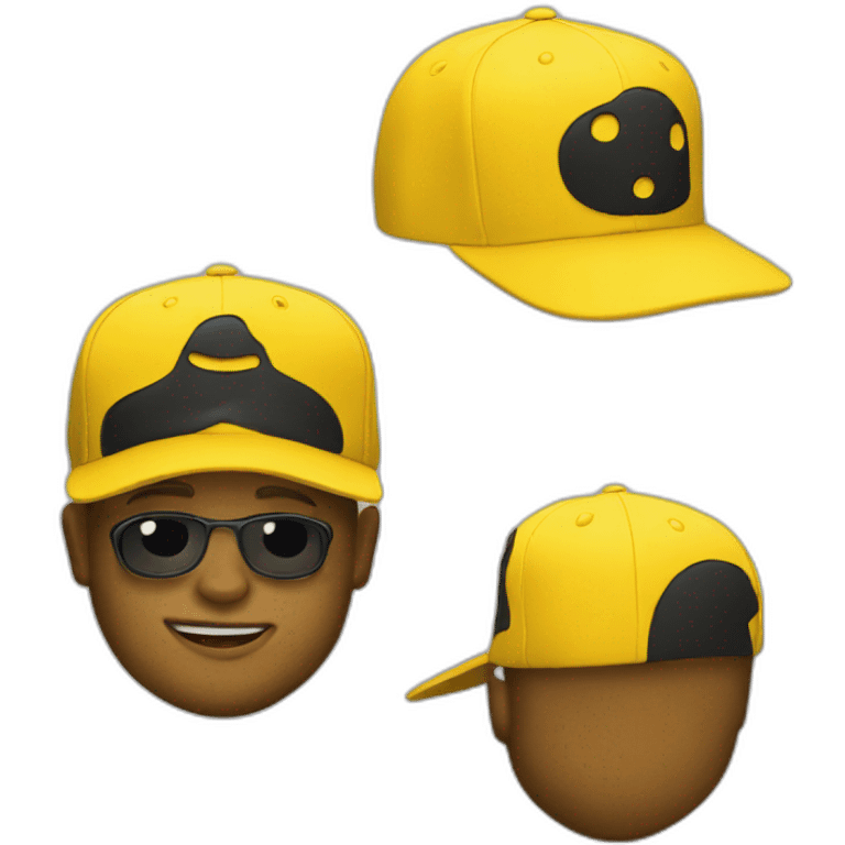 Yellow snapback emoji