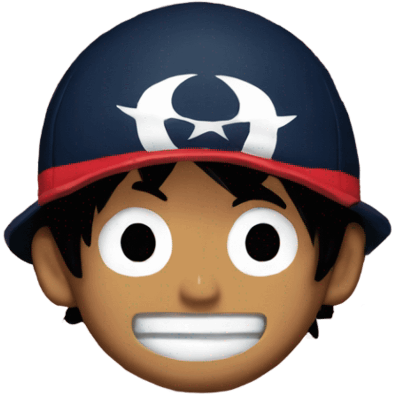 Luffy One Piece wearing Houston Texans jersey emoji