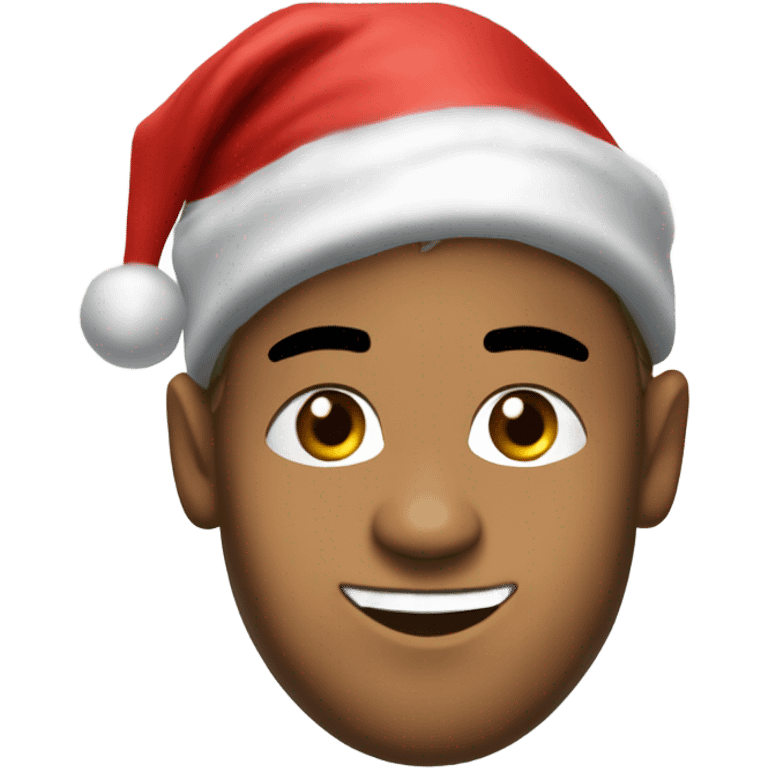 Neymar jr with a Santa hat emoji