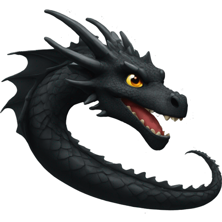 Black dragon  emoji