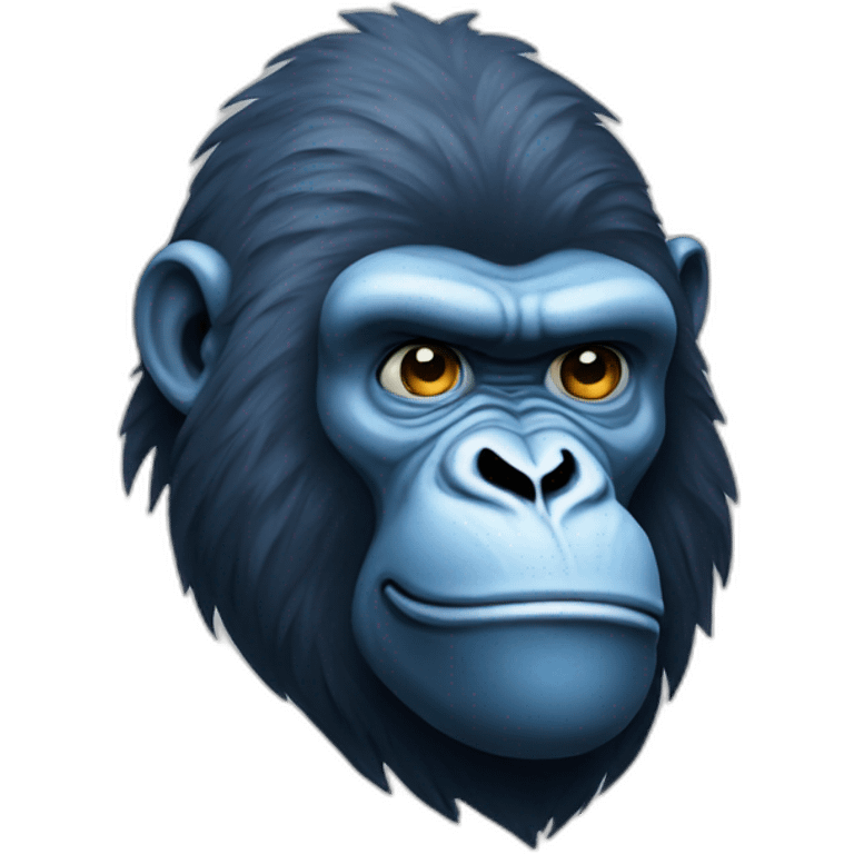 a big blue gorilla emoji