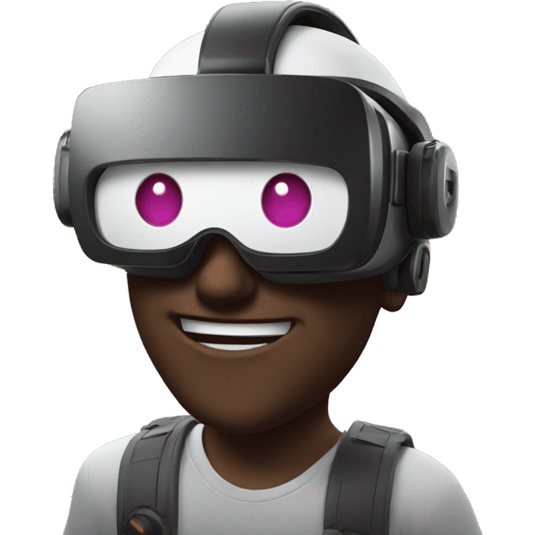 VR gaming smiley  emoji