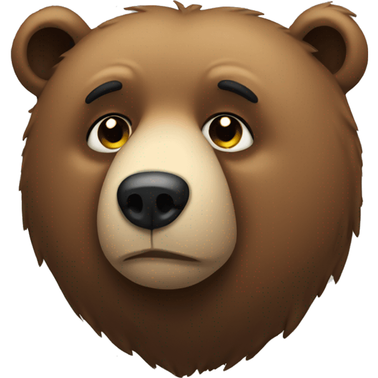 Sad bear emoji