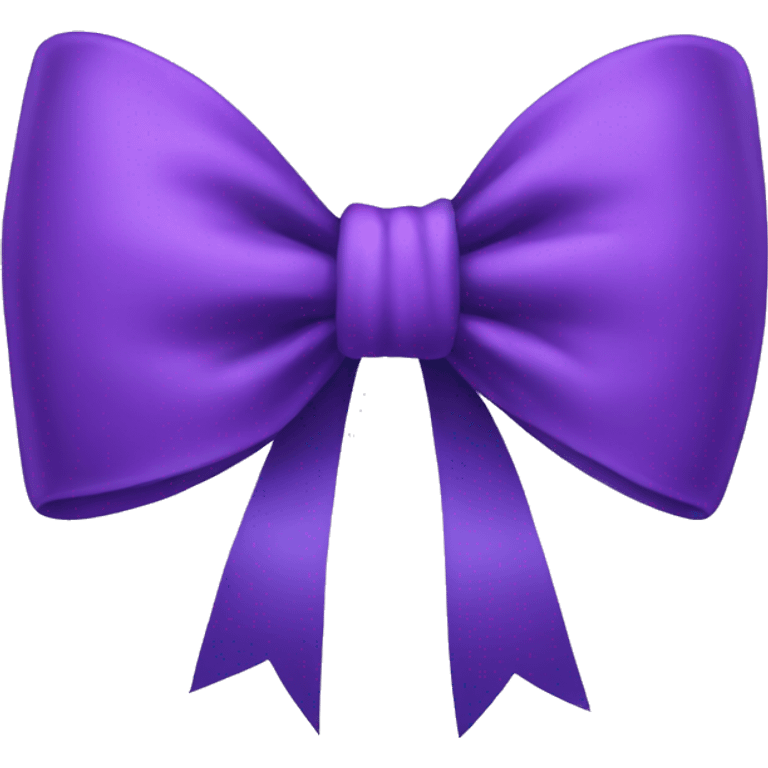 Purple bow emoji