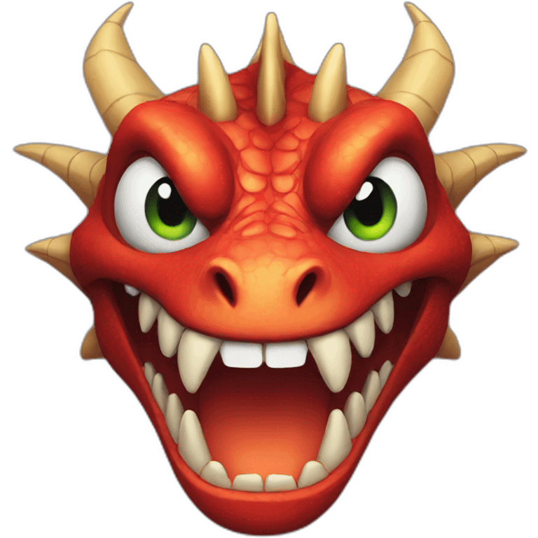 scary dragon face emoji