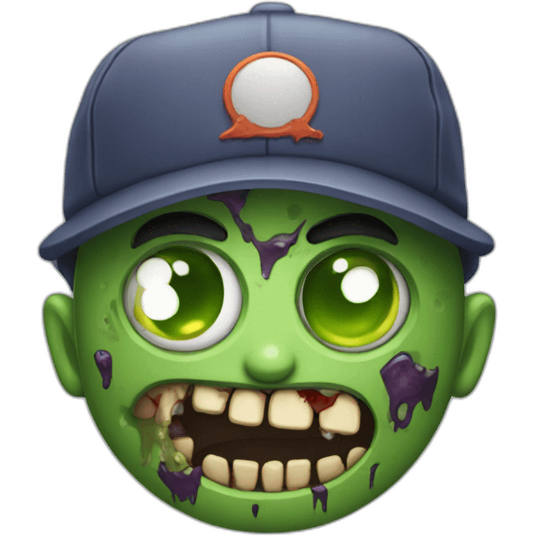 Zombie with a cap emoji