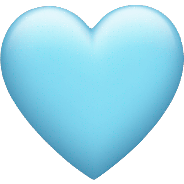 very pale blue heart shape emoji