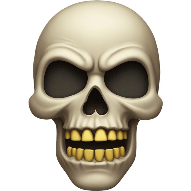 A mad skull emoji emoji