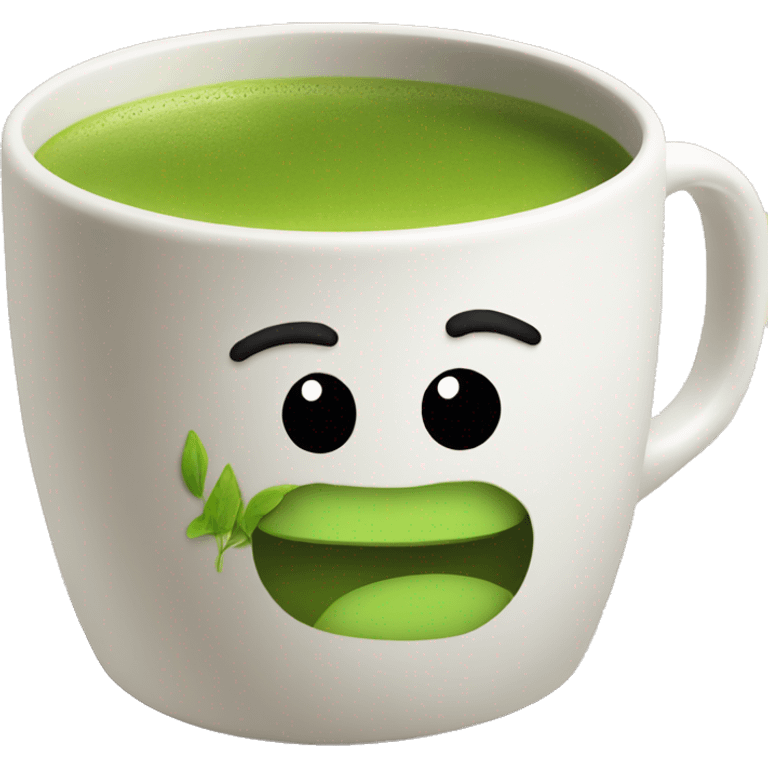 matcha tea in a mug emoji