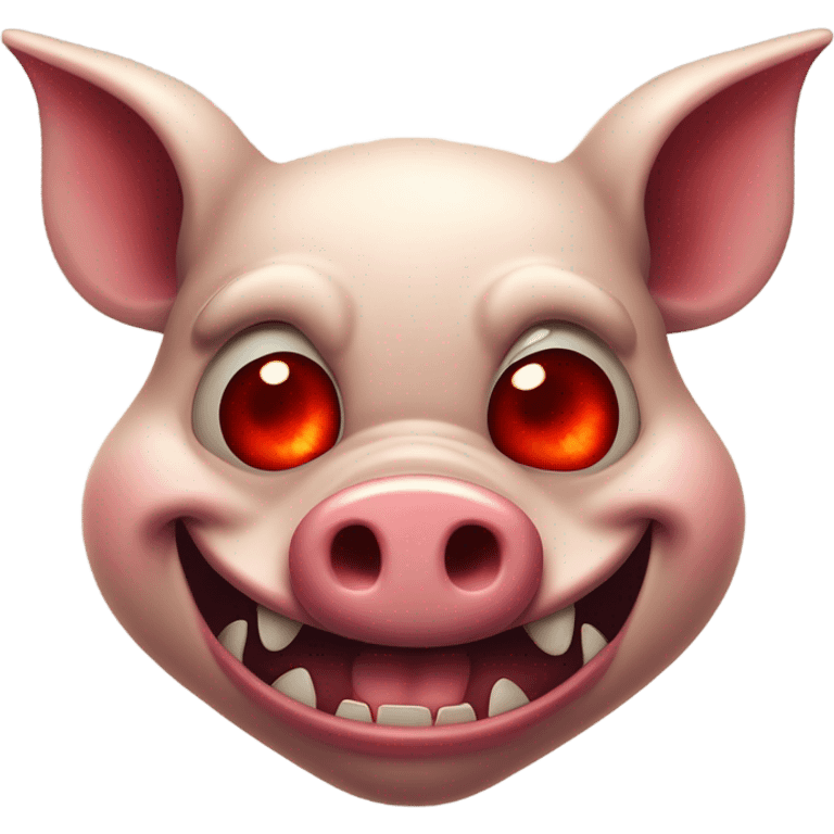 Evil pig emoji