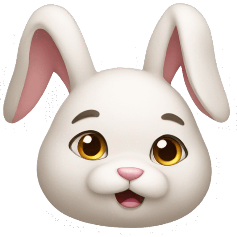 Confused bunny emoji