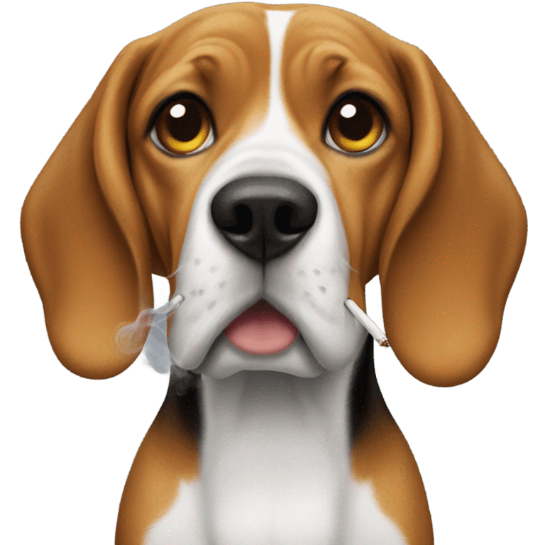 beagle smoking  emoji