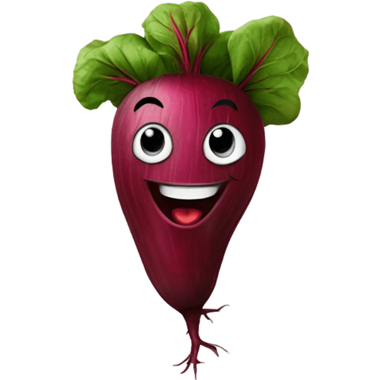 happy beetroot showing finger up emoji