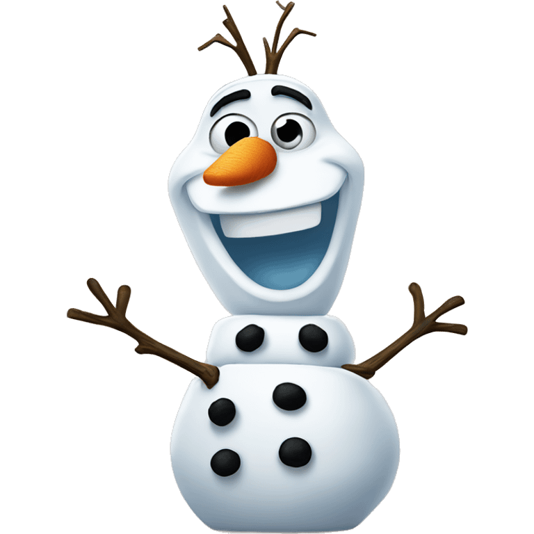 Olaf from frozen emoji