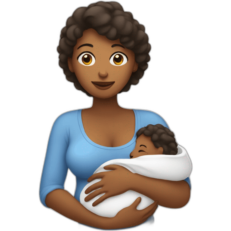 Woman breastfeeding emoji