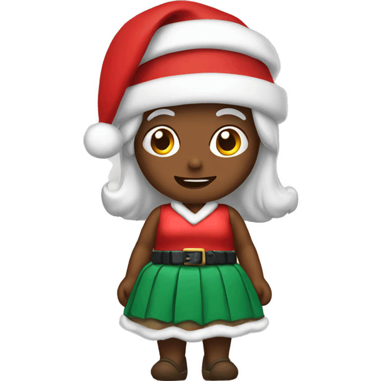 santa in a skirt  emoji