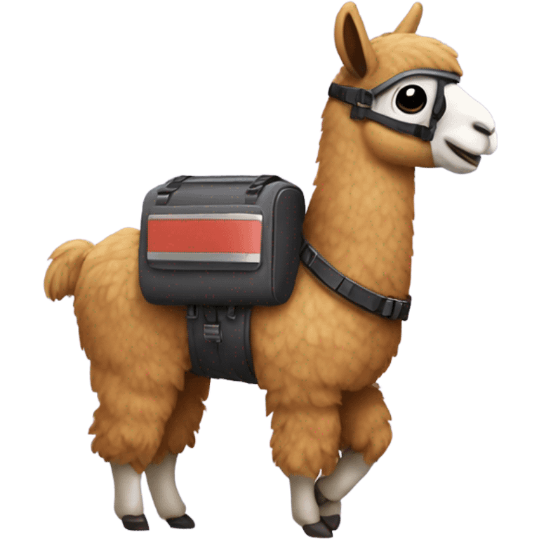 Llama with jet pack  emoji