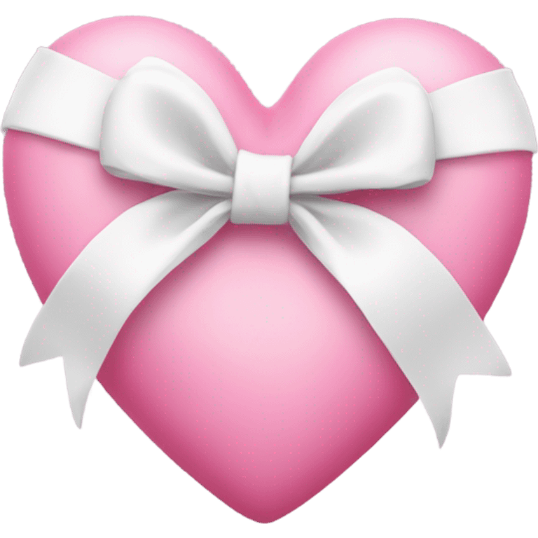 pink heart with white bow emoji