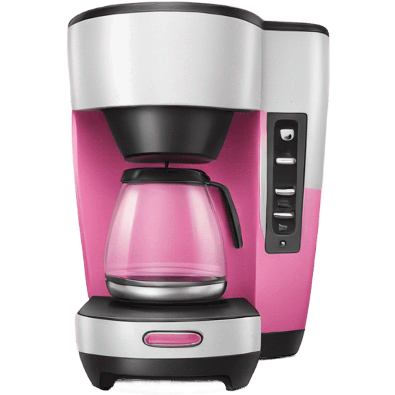 A pink coffeemaker  emoji