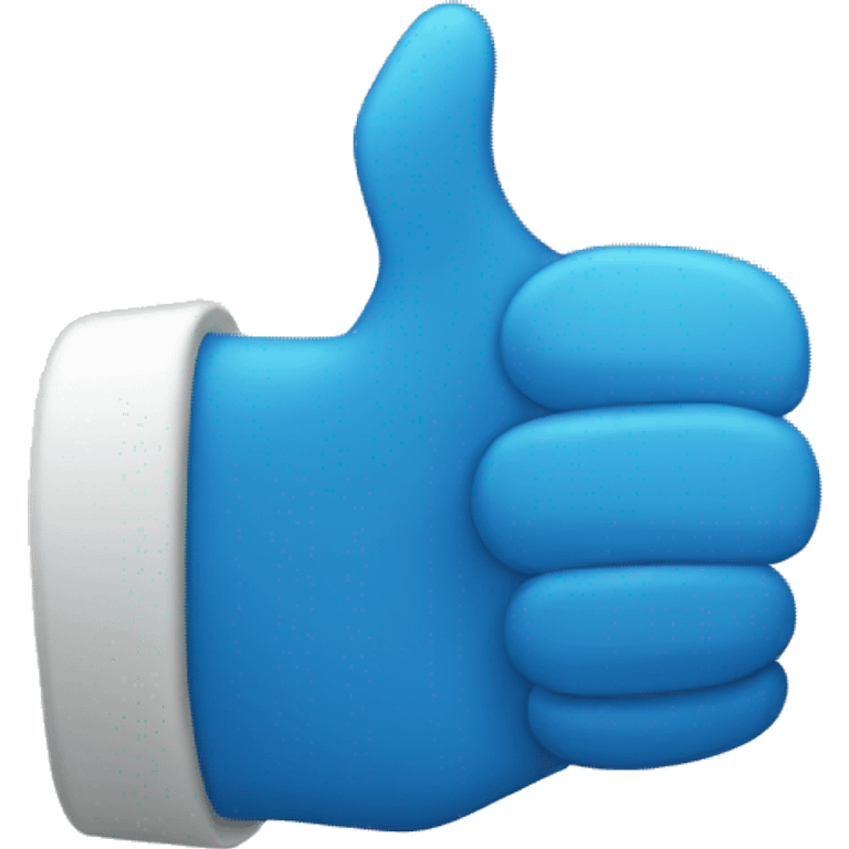 Blue thumbs up emoji