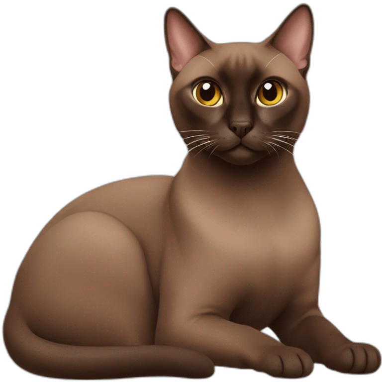 chocolate tonkinese cat emoji