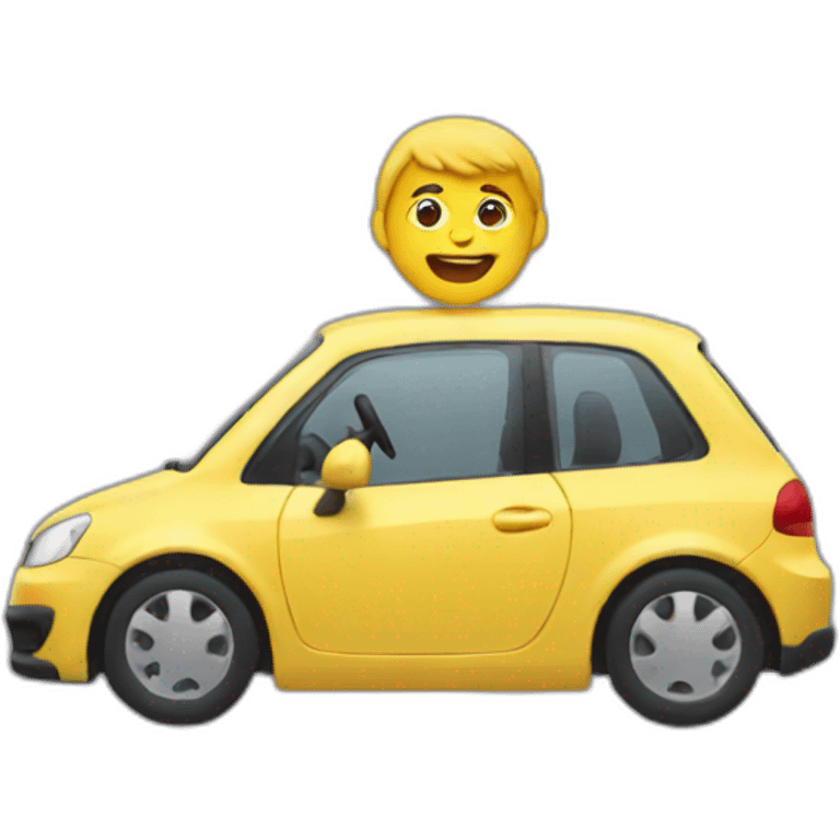 Driving a car emoji