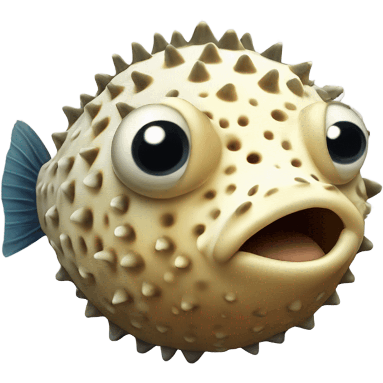 Fat pufferfish  emoji