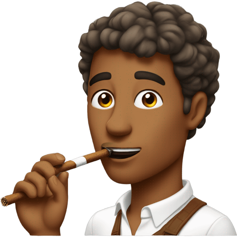 brittany smoking cigar emoji