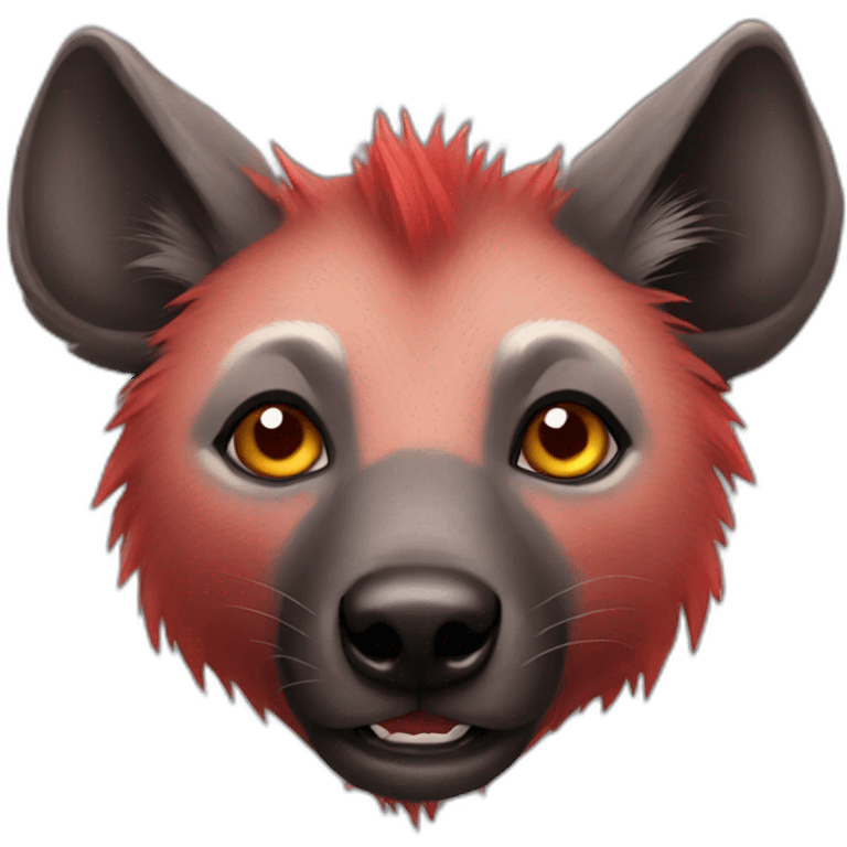 red hyena emoji