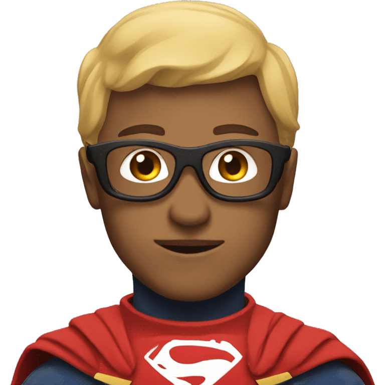 profile icon for the app with superhero features emoji