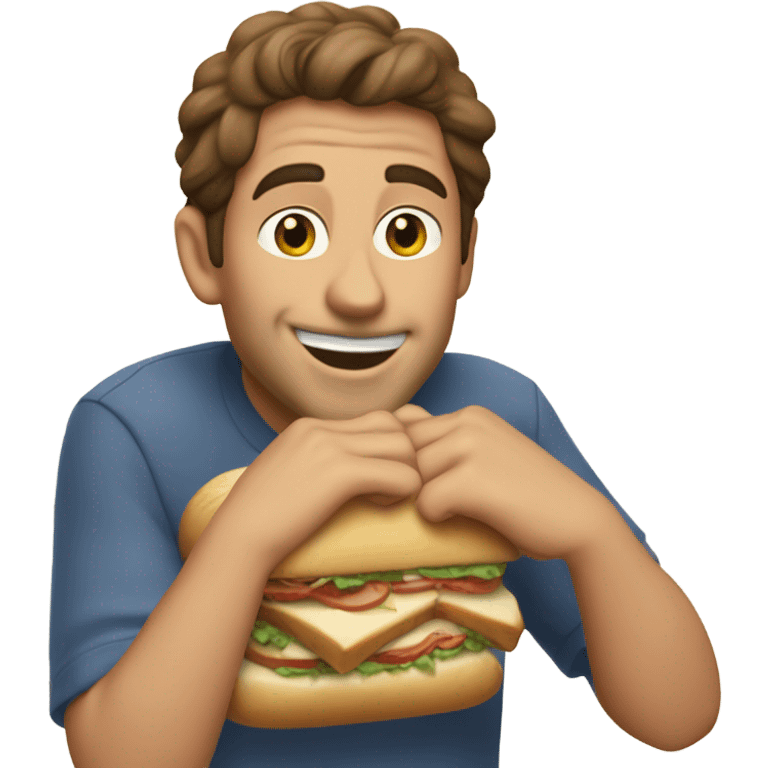 Peter cancro eating jersey mikes emoji