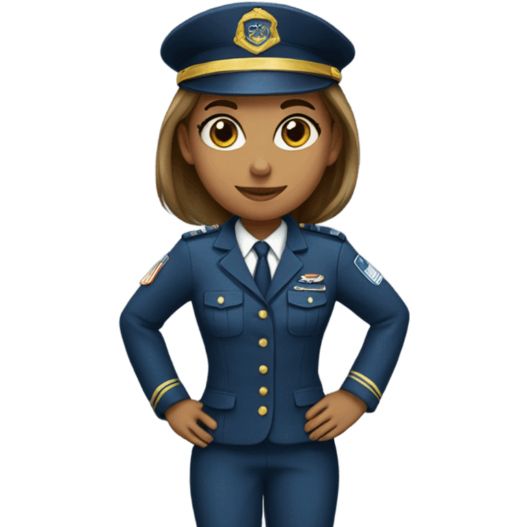 Girl with uniform  emoji