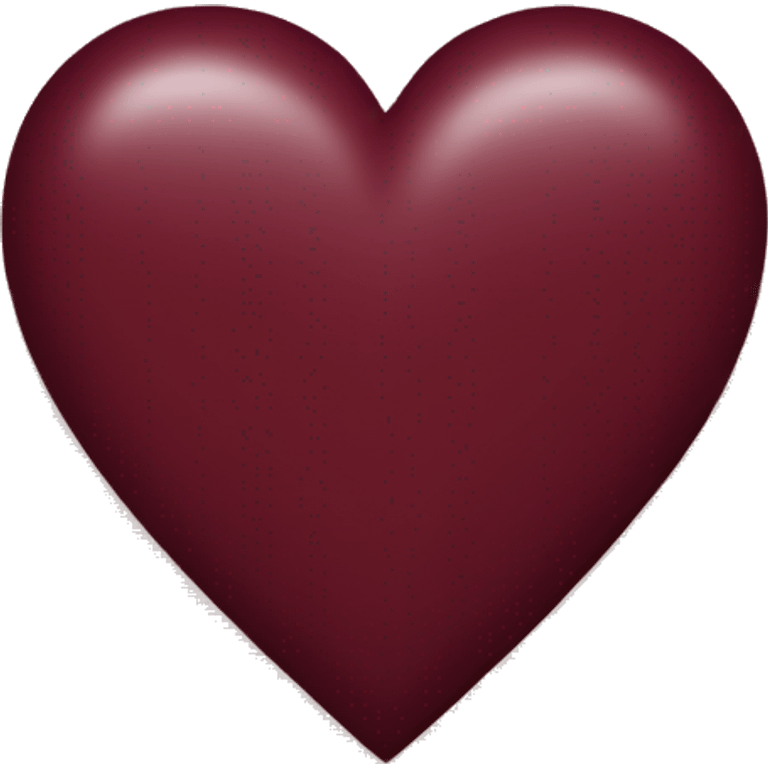 burgundy color heart emoji emoji