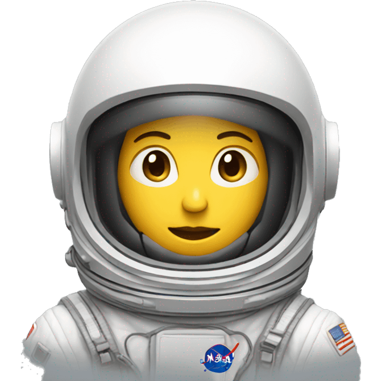 astronaut navigating in space, no face just closed helmet emoji