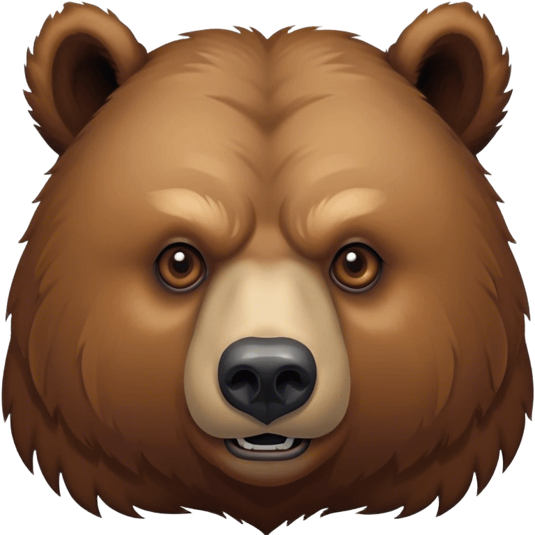 rough grizzly bear with scar over his eye emoji