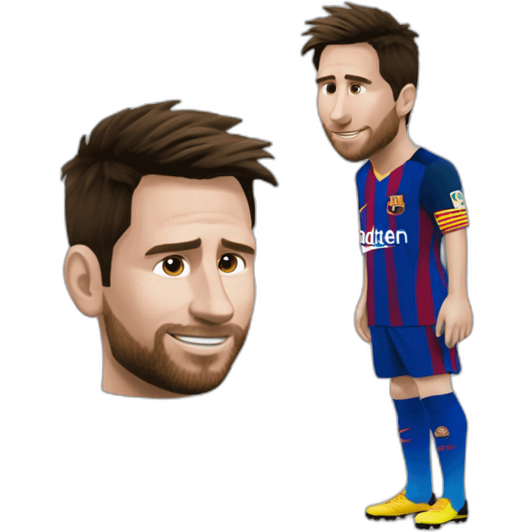 Messi qui fais un doigt d'honneur emoji